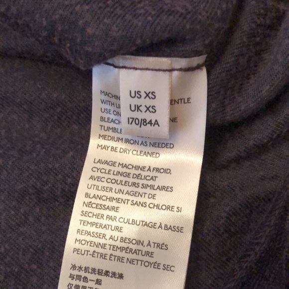 Free People Valerie Open Back Velvet Top XS Slouchy Oversized Purple - Picture 13 of 17